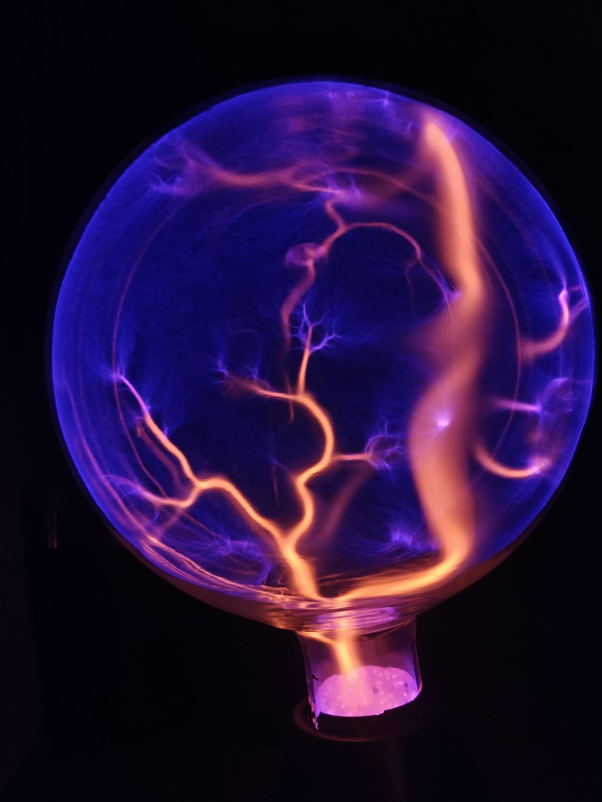 Violet plasma discharge macro